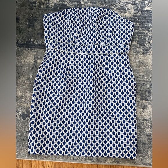 Lilly Pulitzer Dresses & Skirts - Lilly Pulitzer Josephina Scalloped Scales Dress, SZ 00. BROKEN ZIPPER!